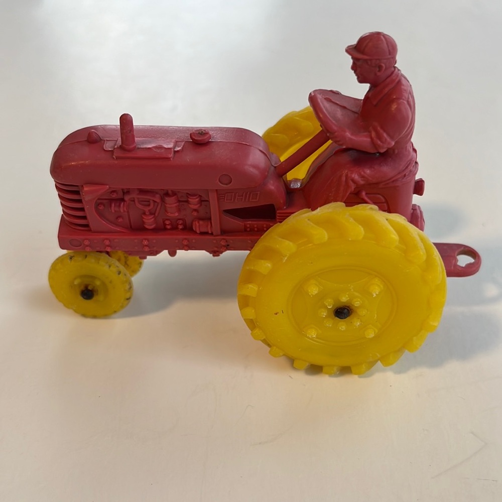 Vintage Barr Rubber products. Plastic Tractor “Ohio”